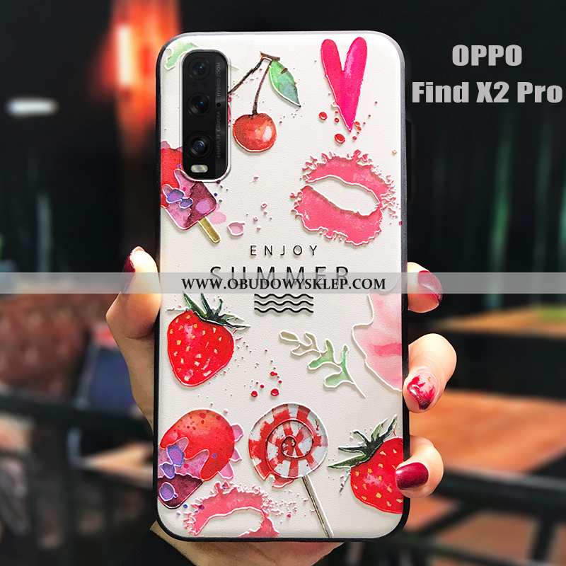 Pokrowce Oppo Find X2 Pro Silikonowe Telefon Komórkowy Mały, Obudowa Oppo Find X2 Pro Nubuku Antypoś