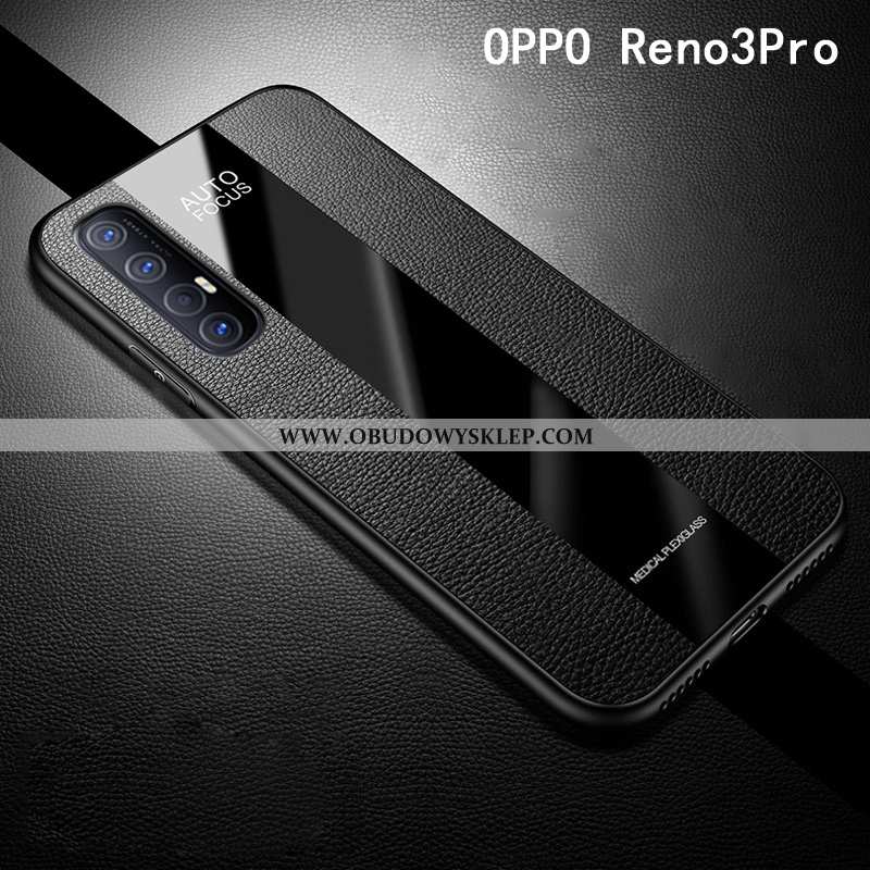 Pokrowce Oppo Reno 3 Pro Ochraniacz Czerwony Futerał, Obudowa Oppo Reno 3 Pro Anti-fall Etui Czerwon