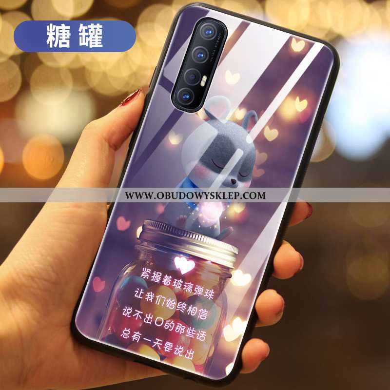 Pokrowce Oppo Reno 3 Pro Ochraniacz Niebieski Etui, Obudowa Oppo Reno 3 Pro Szkło Anti-fall Niebiesk