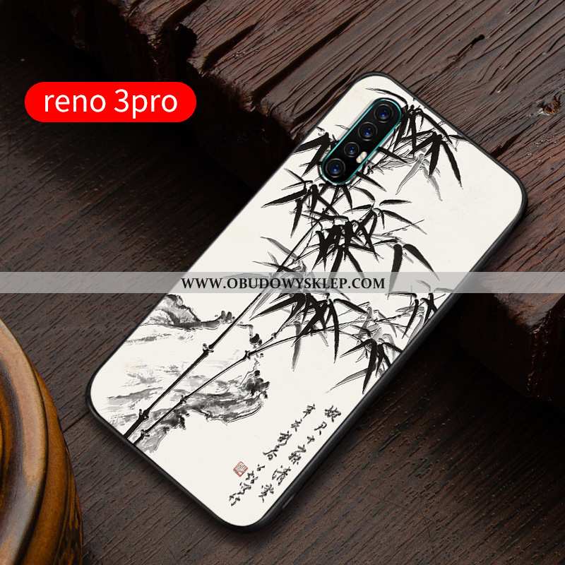 Pokrowce Oppo Reno 3 Pro Relief Nubuku Ochraniacz, Obudowa Oppo Reno 3 Pro Super Silikonowe Niebiesk