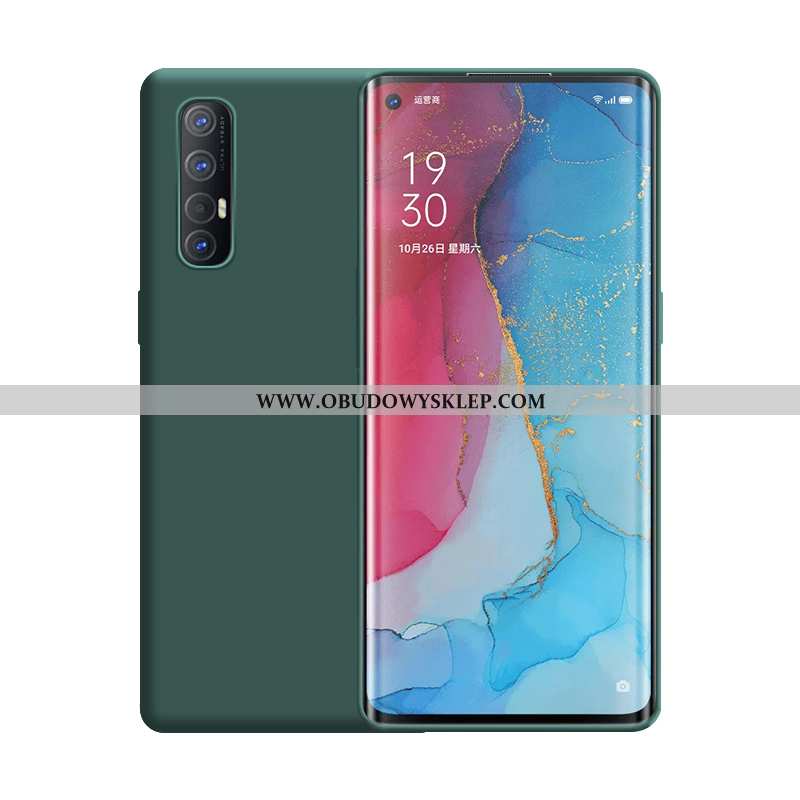 Pokrowce Oppo Reno 3 Pro Silikonowe Anti-fall Nowy, Obudowa Oppo Reno 3 Pro Super Futerał Zielone