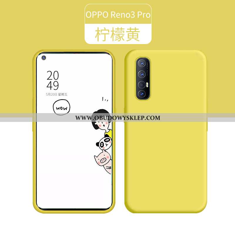 Pokrowce Oppo Reno 3 Pro Silikonowe Anti-fall Nowy, Obudowa Oppo Reno 3 Pro Super Futerał Zielone