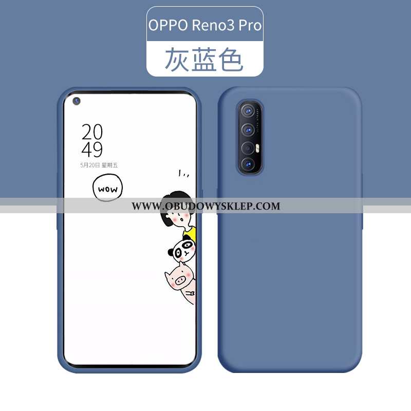 Pokrowce Oppo Reno 3 Pro Silikonowe Anti-fall Nowy, Obudowa Oppo Reno 3 Pro Super Futerał Zielone