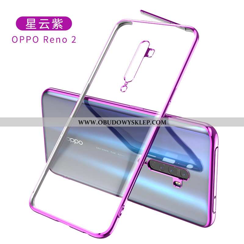 Pokrowce Oppo Reno2 Moda Purpurowy Etui, Obudowa Oppo Reno2 Trendy Poszycie Fioletowy