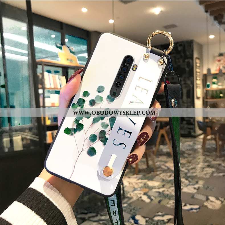 Pokrowce Oppo Reno2 Ochraniacz Futerał Zielony, Obudowa Oppo Reno2 Wiszące Ozdoby Etui Zielone