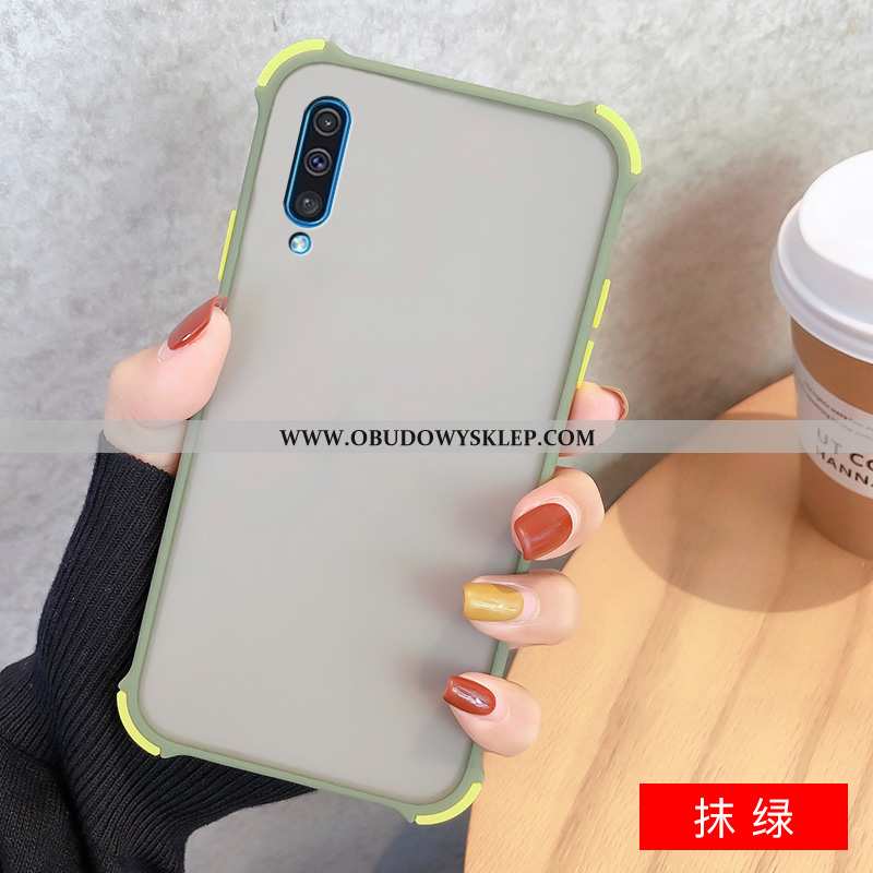 Pokrowce Samsung Galaxy A50 Nubuku Miękki Etui, Obudowa Samsung Galaxy A50 Super Anti-fall Zielone