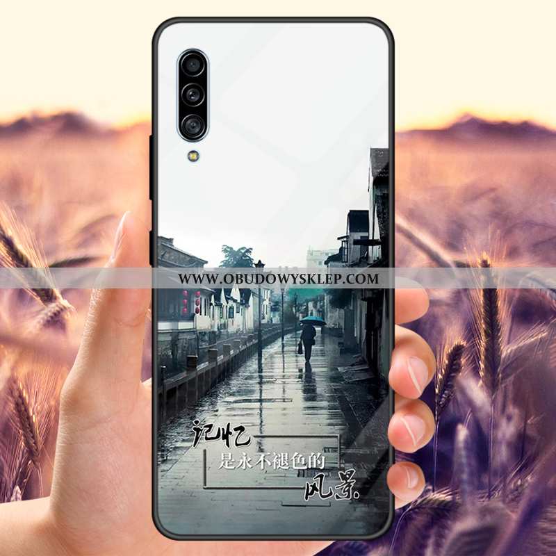 Pokrowce Samsung Galaxy A50s Szkło Telefon Komórkowy Ciemno Niebieski, Obudowa Samsung Galaxy A50s L