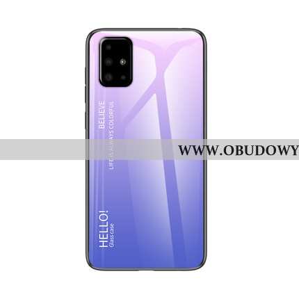 Pokrowce Samsung Galaxy A71 Ochraniacz Anti-fall Purpurowy, Obudowa Samsung Galaxy A71 Szkło Telefon