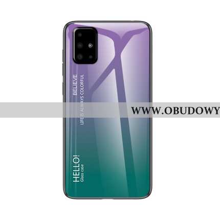 Pokrowce Samsung Galaxy A71 Ochraniacz Anti-fall Purpurowy, Obudowa Samsung Galaxy A71 Szkło Telefon