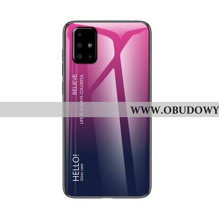 Pokrowce Samsung Galaxy A71 Ochraniacz Anti-fall Purpurowy, Obudowa Samsung Galaxy A71 Szkło Telefon