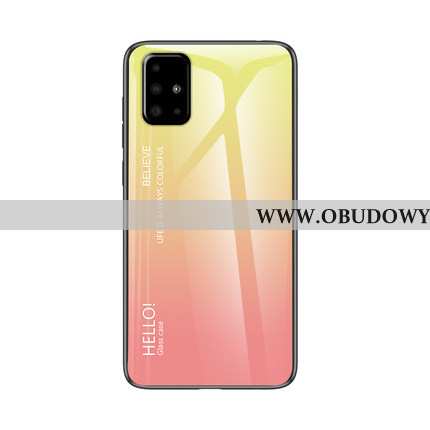 Pokrowce Samsung Galaxy A71 Ochraniacz Anti-fall Purpurowy, Obudowa Samsung Galaxy A71 Szkło Telefon