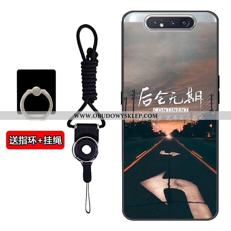 Pokrowce Samsung Galaxy A80 Moda Szary Futerał, Obudowa Samsung Galaxy A80 Trendy Dostosowane Szara