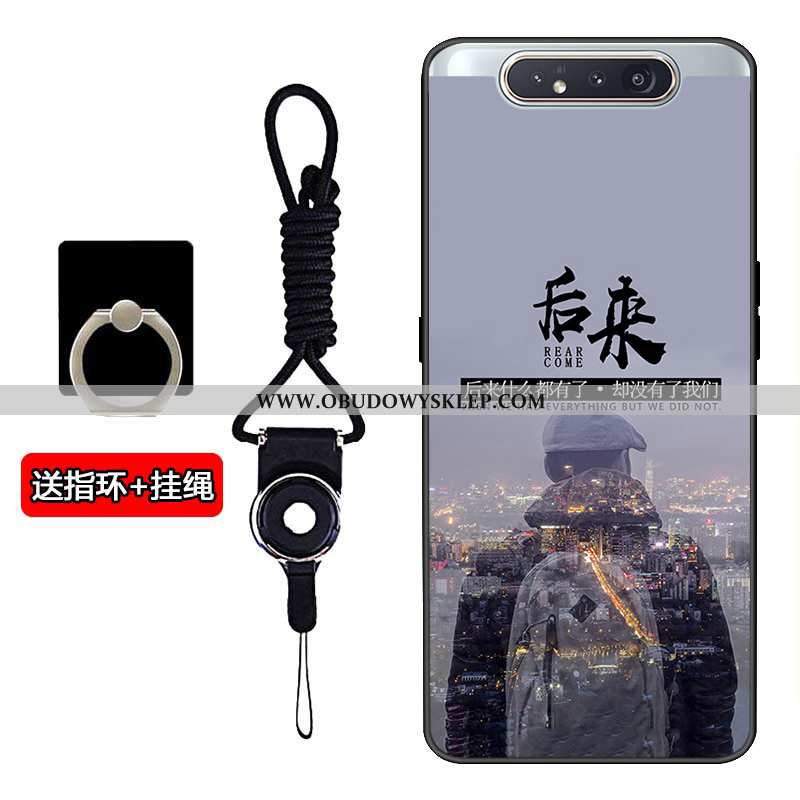 Pokrowce Samsung Galaxy A80 Moda Szary Futerał, Obudowa Samsung Galaxy A80 Trendy Dostosowane Szara