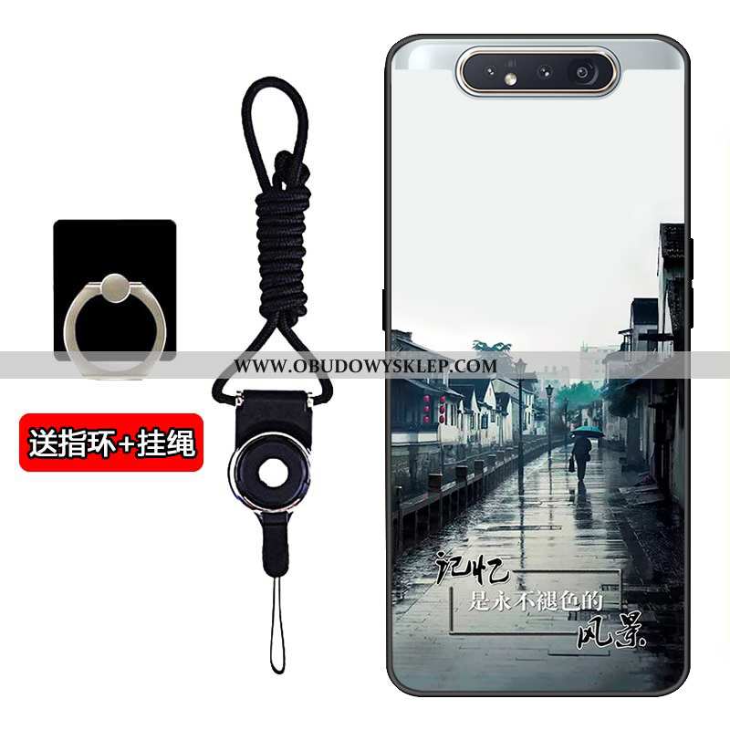 Pokrowce Samsung Galaxy A80 Moda Szary Futerał, Obudowa Samsung Galaxy A80 Trendy Dostosowane Szara