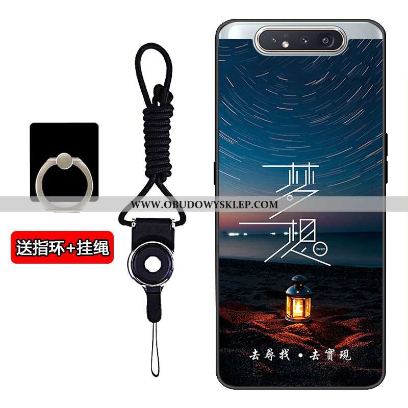 Pokrowce Samsung Galaxy A80 Moda Szary Futerał, Obudowa Samsung Galaxy A80 Trendy Dostosowane Szara