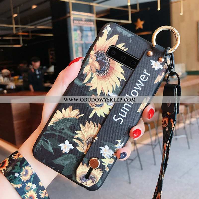 Pokrowce Samsung Galaxy S10 Miękki Nubuku Czarny, Obudowa Samsung Galaxy S10 Silikonowe Trendy Czarn