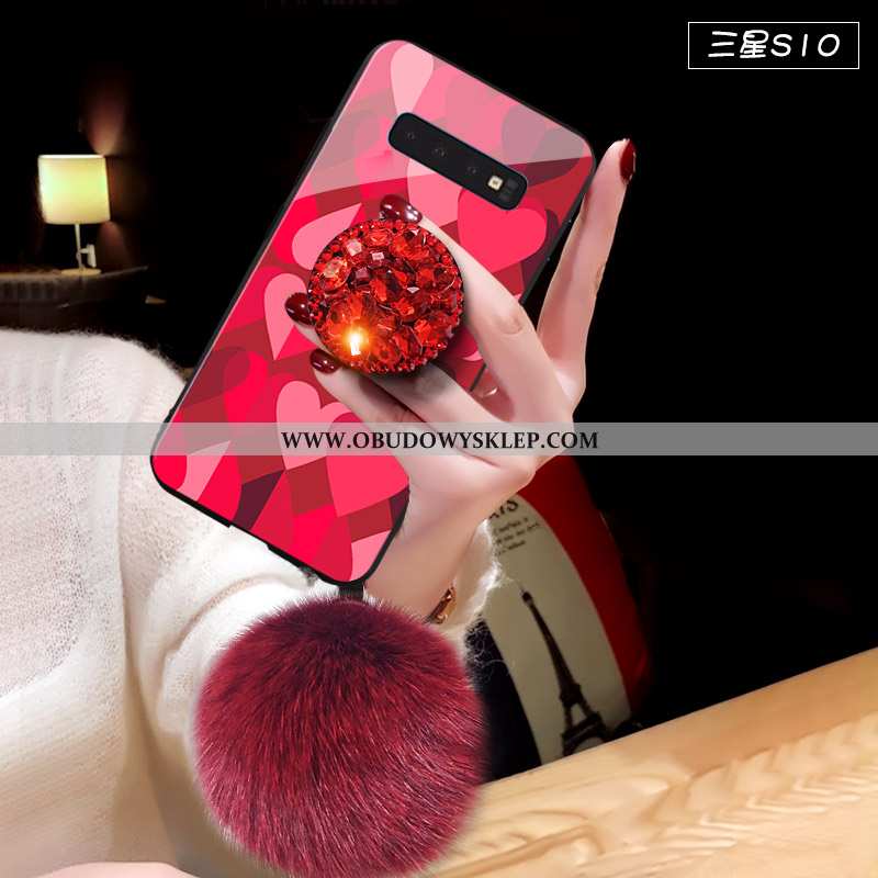 Pokrowce Samsung Galaxy S10 Silikonowe Trendy Czerwony, Obudowa Samsung Galaxy S10 Ochraniacz Gwiazd