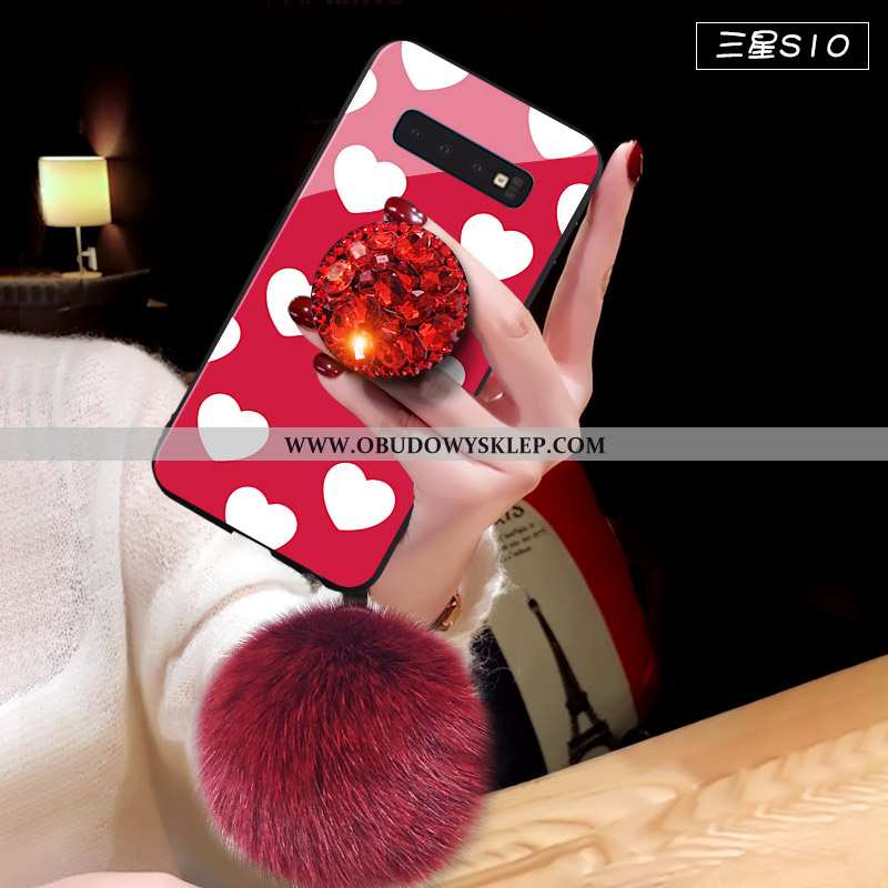 Pokrowce Samsung Galaxy S10 Silikonowe Trendy Czerwony, Obudowa Samsung Galaxy S10 Ochraniacz Gwiazd