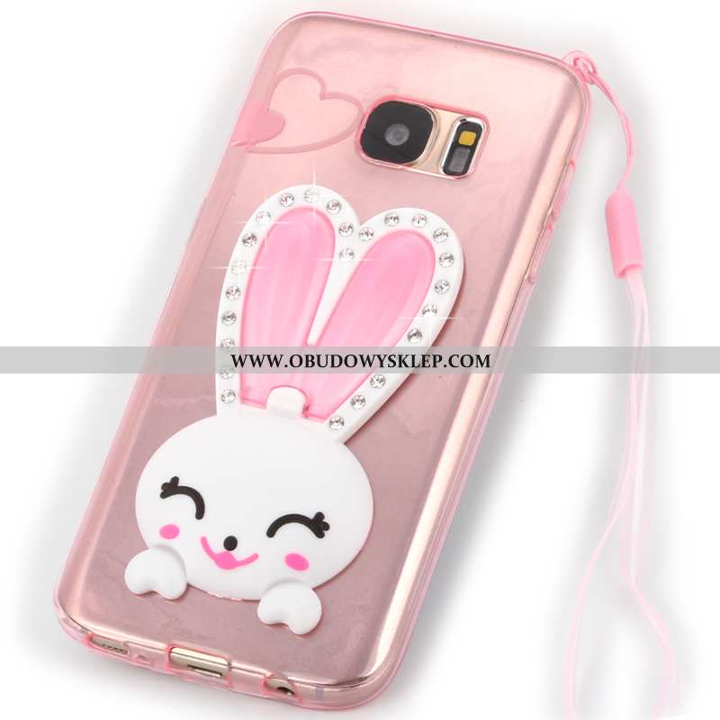 Pokrowce Samsung Galaxy S7 Miękki Bunny Purpurowy, Obudowa Samsung Galaxy S7 Przezroczysty Futerał F