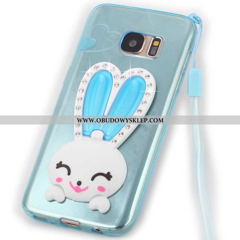 Pokrowce Samsung Galaxy S7 Miękki Bunny Purpurowy, Obudowa Samsung Galaxy S7 Przezroczysty Futerał F