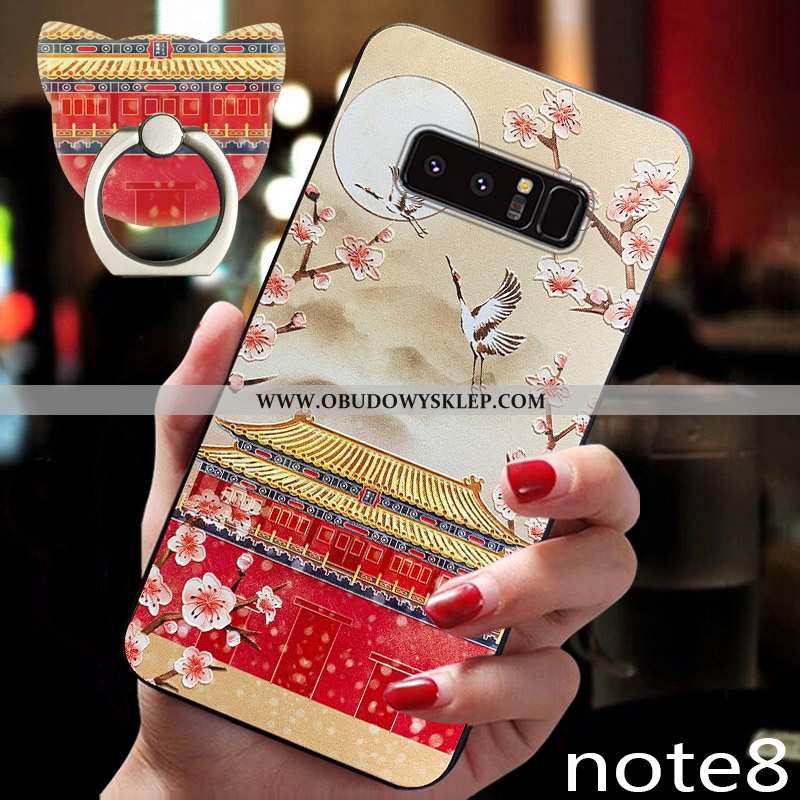 Pokrowce Samsung Galaxy S8 Vintage Silikonowe Cienkie, Obudowa Samsung Galaxy S8 Trendy Nowy Czerwon