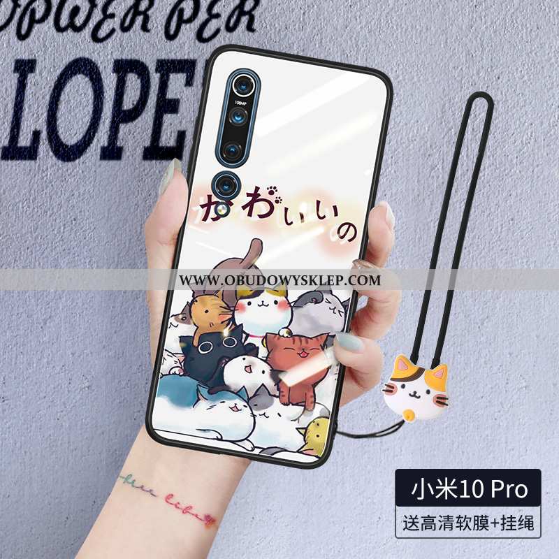 Pokrowce Xiaomi Mi 10 Pro Trendy Anti-fall Kreskówka, Obudowa Xiaomi Mi 10 Pro Super Mały Biała