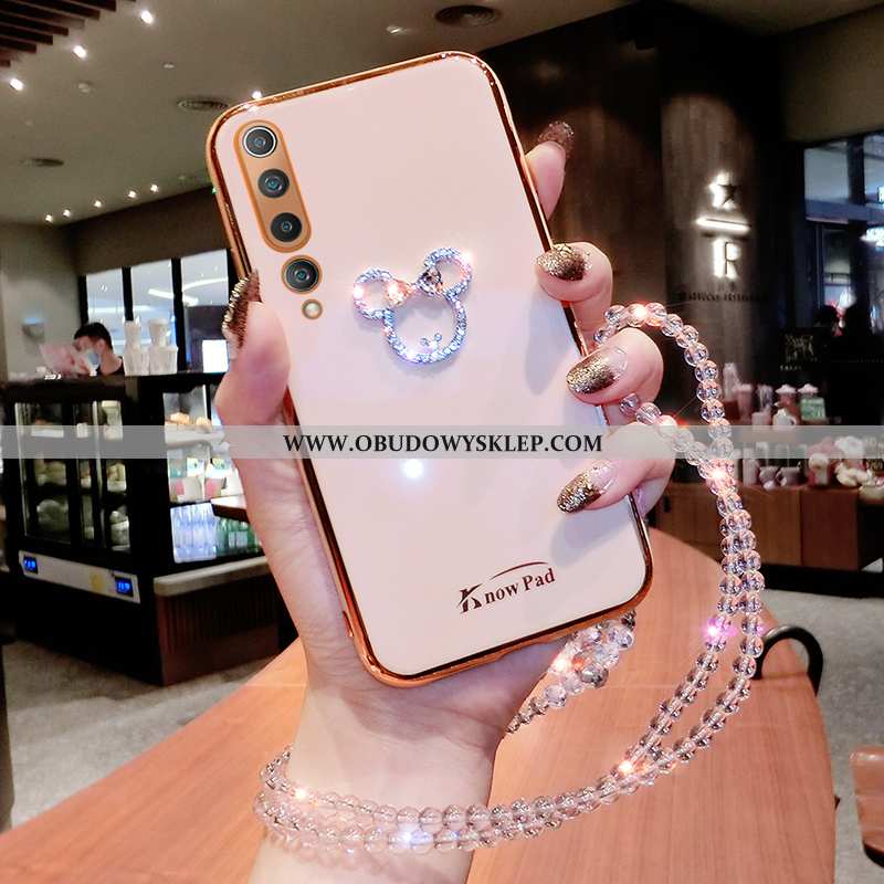 Pokrowce Xiaomi Mi 10 Rhinestone Ochraniacz Cienkie, Obudowa Xiaomi Mi 10 Wiszące Ozdoby Balon Zielo