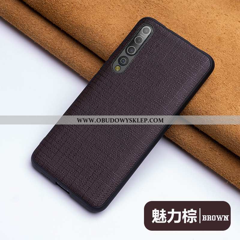 Pokrowce Xiaomi Mi 10 Trendy Skórzane Etui Mały, Obudowa Xiaomi Mi 10 Super Cienkie Granatowy