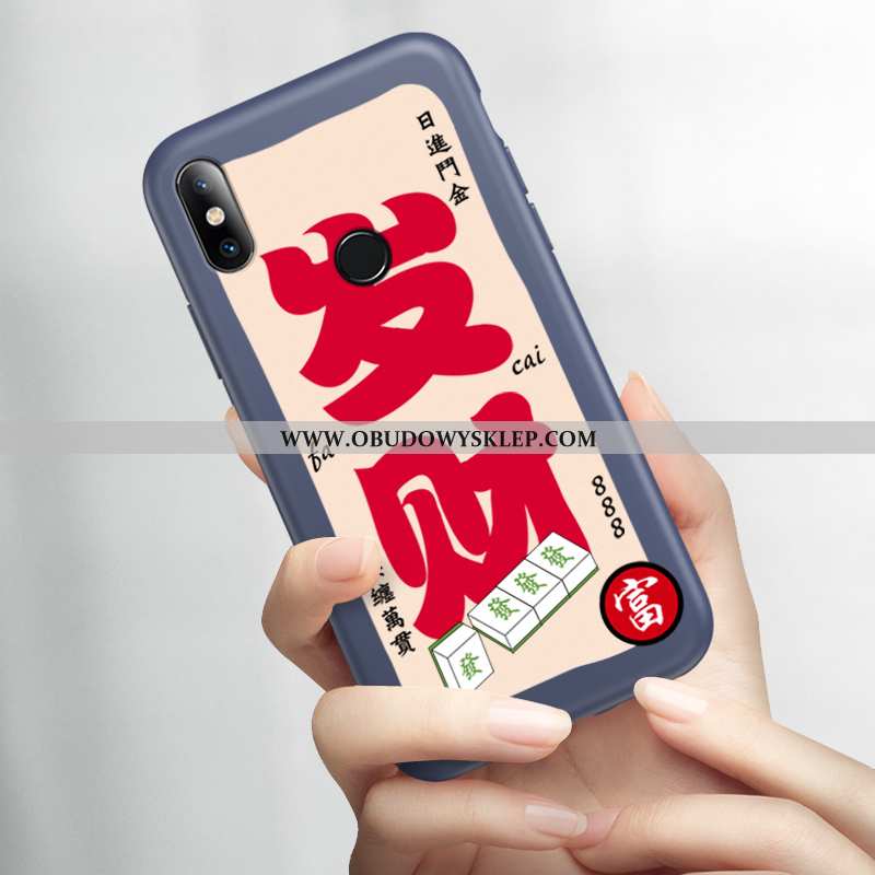 Pokrowce Xiaomi Mi 8 Miękki Cienkie All Inclusive, Obudowa Xiaomi Mi 8 Silikonowe Nubuku Niebieska