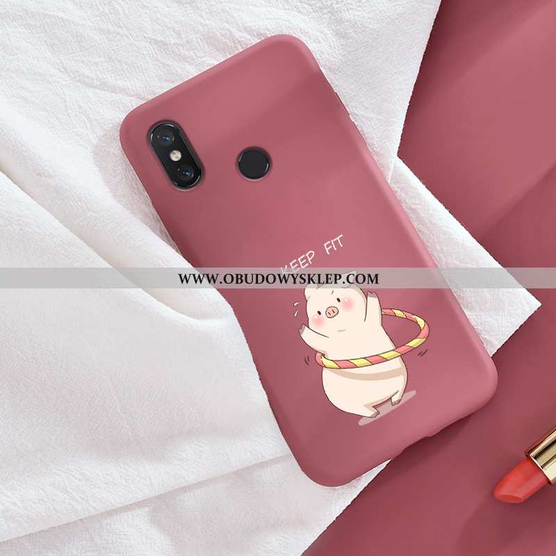 Pokrowce Xiaomi Mi 8 Piękny Ochraniacz Nubuku, Obudowa Xiaomi Mi 8 Wzór Silikonowe Czerwona