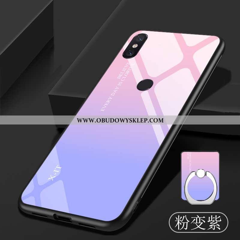 Pokrowce Xiaomi Mi 8 Pro Miękki Trendy Gradient, Obudowa Xiaomi Mi 8 Pro Ochraniacz Szkło Niebieska