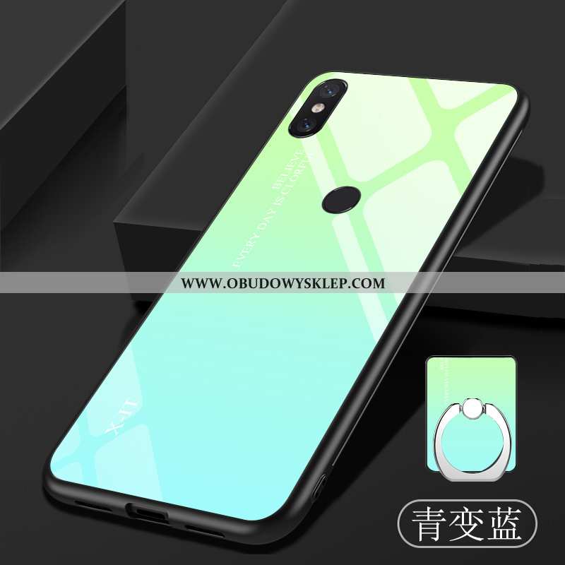 Pokrowce Xiaomi Mi 8 Pro Miękki Trendy Gradient, Obudowa Xiaomi Mi 8 Pro Ochraniacz Szkło Niebieska