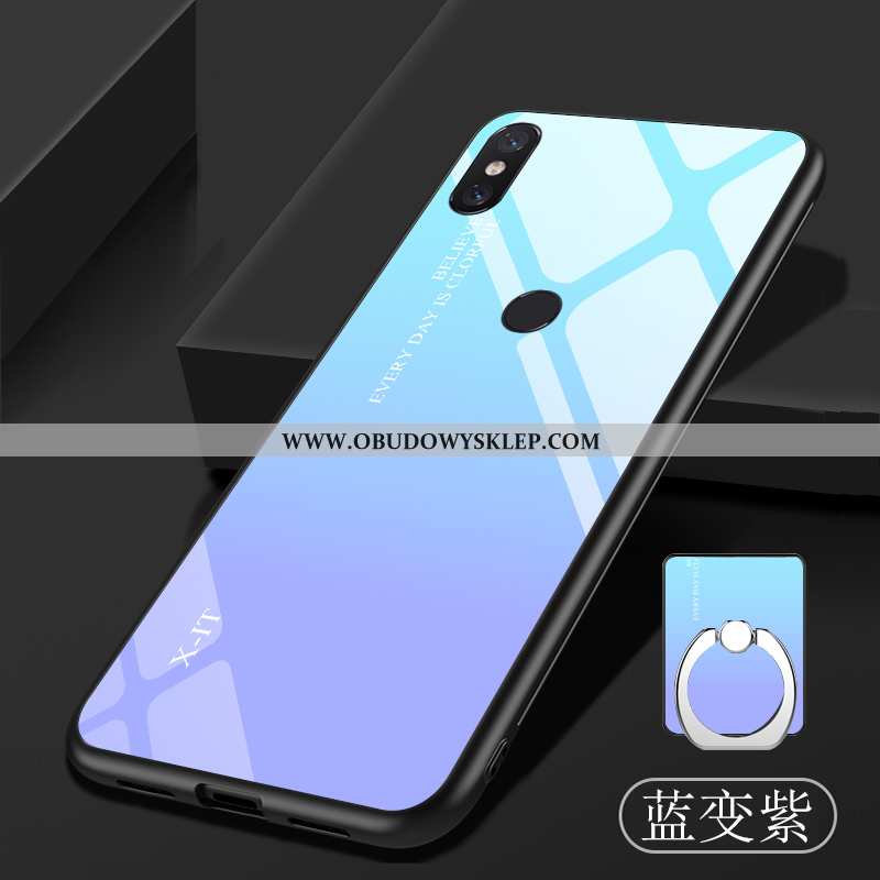 Pokrowce Xiaomi Mi 8 Pro Miękki Trendy Gradient, Obudowa Xiaomi Mi 8 Pro Ochraniacz Szkło Niebieska