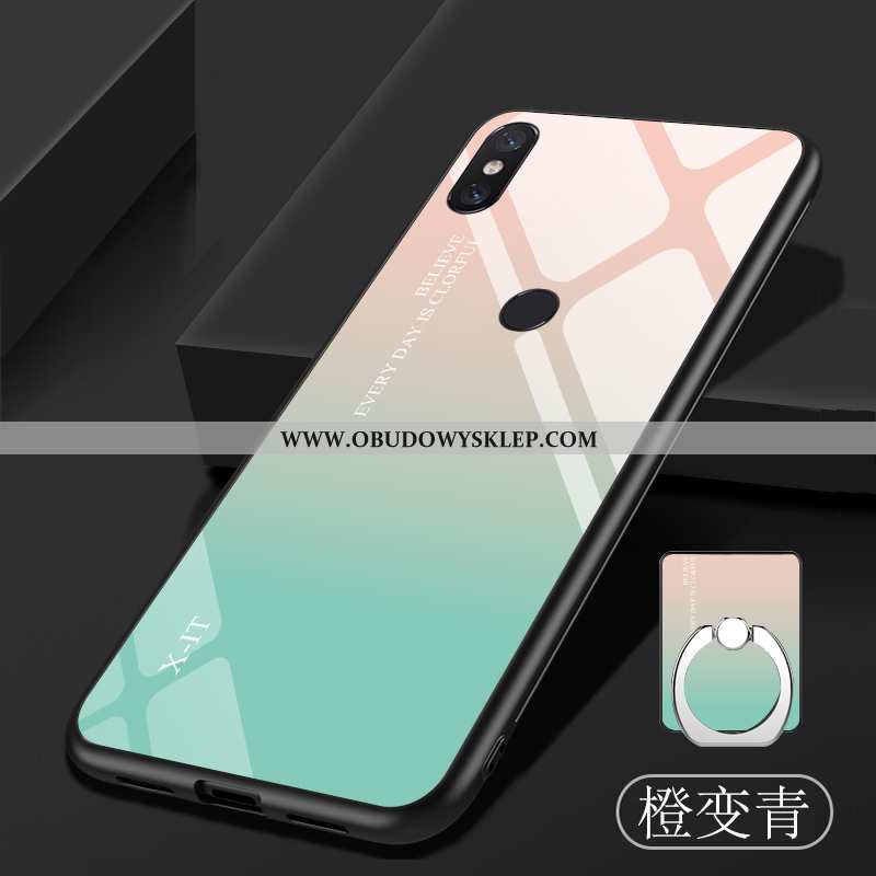 Pokrowce Xiaomi Mi 8 Pro Miękki Trendy Gradient, Obudowa Xiaomi Mi 8 Pro Ochraniacz Szkło Niebieska