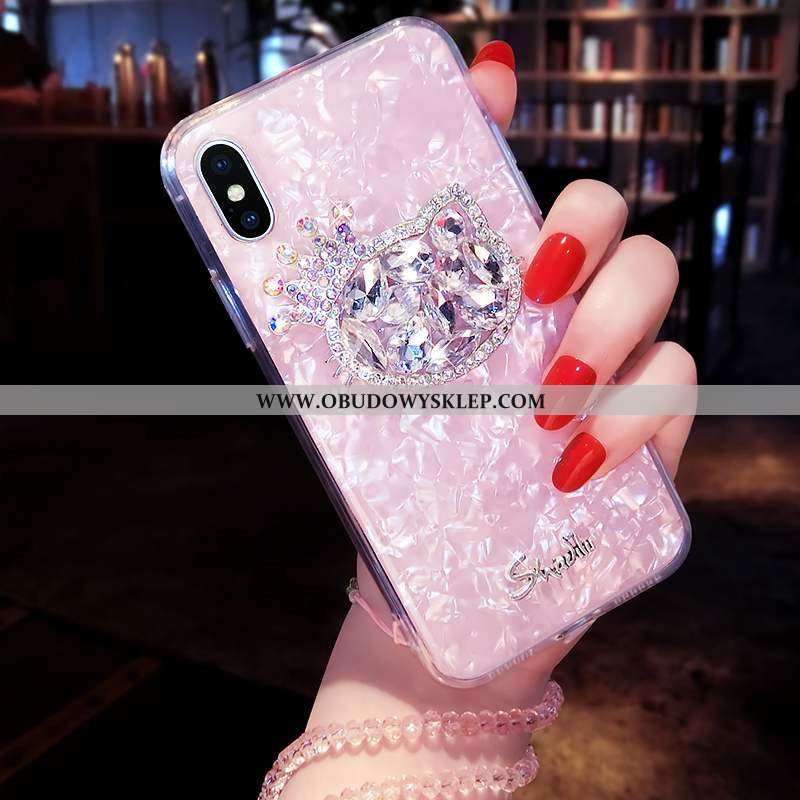 Pokrowce Xiaomi Mi 8 Pro Wiszące Ozdoby Bunny Różowe, Obudowa Xiaomi Mi 8 Pro Rhinestone Telefon Kom