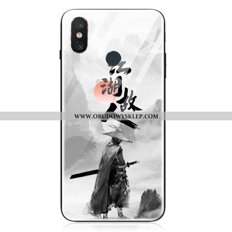 Pokrowce Xiaomi Mi 8 Wzór All Inclusive Szary, Obudowa Xiaomi Mi 8 Trendy Szkło Szara