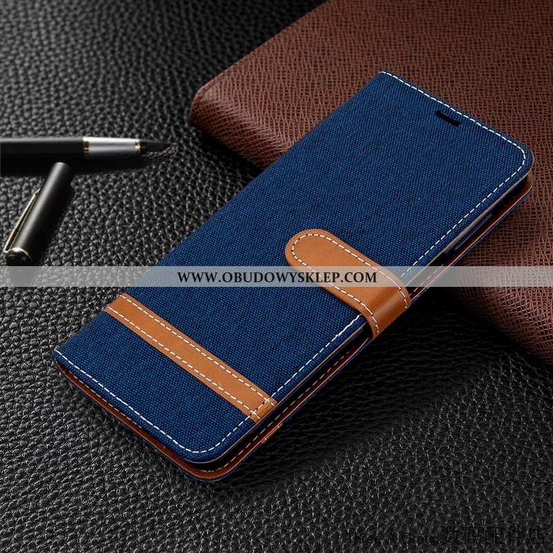 Pokrowce Xiaomi Mi 9 Skórzane Etui Karta Futerał, Obudowa Xiaomi Mi 9 Ciemno Niebieski Denim Granato