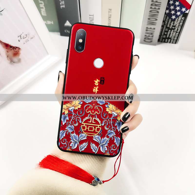 Pokrowce Xiaomi Mi Mix 2s Miękki Vintage Czerwony, Obudowa Xiaomi Mi Mix 2s Silikonowe Trendy Czerwo