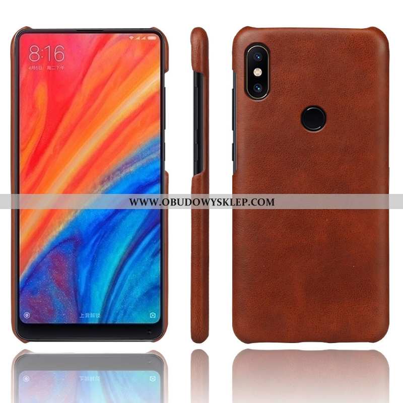 Pokrowce Xiaomi Mi Mix 2s Vintage Etui Szary, Obudowa Xiaomi Mi Mix 2s Skóra Jakość Szara