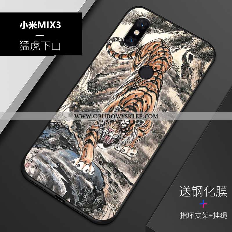 Pokrowce Xiaomi Mi Mix 3 Relief Dostosowane Nubuku, Obudowa Xiaomi Mi Mix 3 Trendy All Inclusive Nie