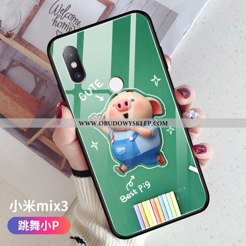 Pokrowce Xiaomi Mi Mix 3 Szkło Trendy Super, Obudowa Xiaomi Mi Mix 3 Osobowość Mały Żółta