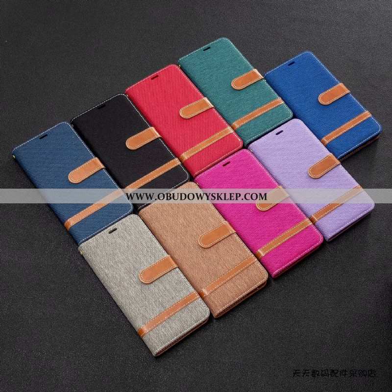 Pokrowce Xiaomi Mi Note 10 Skórzane Etui Obudowa Purpurowy, Xiaomi Mi Note 10 Ochraniacz Mały Fiolet