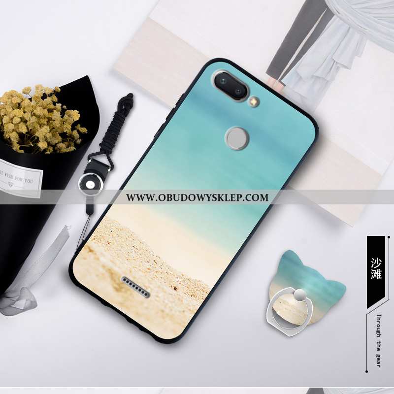 Pokrowce Xiaomi Redmi 6 Silikonowe Nubuku Czerwony, Obudowa Xiaomi Redmi 6 Ochraniacz Trendy Niebies