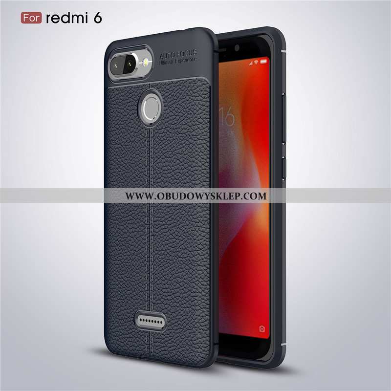 Pokrowce Xiaomi Redmi 6 Super Biznes Moda, Obudowa Xiaomi Redmi 6 Cienkie Futerał Czarna