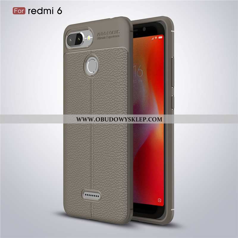 Pokrowce Xiaomi Redmi 6 Super Biznes Moda, Obudowa Xiaomi Redmi 6 Cienkie Futerał Czarna