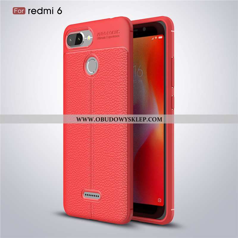 Pokrowce Xiaomi Redmi 6 Super Biznes Moda, Obudowa Xiaomi Redmi 6 Cienkie Futerał Czarna