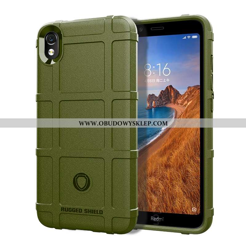 Pokrowce Xiaomi Redmi 7a Miękki All Inclusive Nubuku, Obudowa Xiaomi Redmi 7a Silikonowe Czerwony Ne