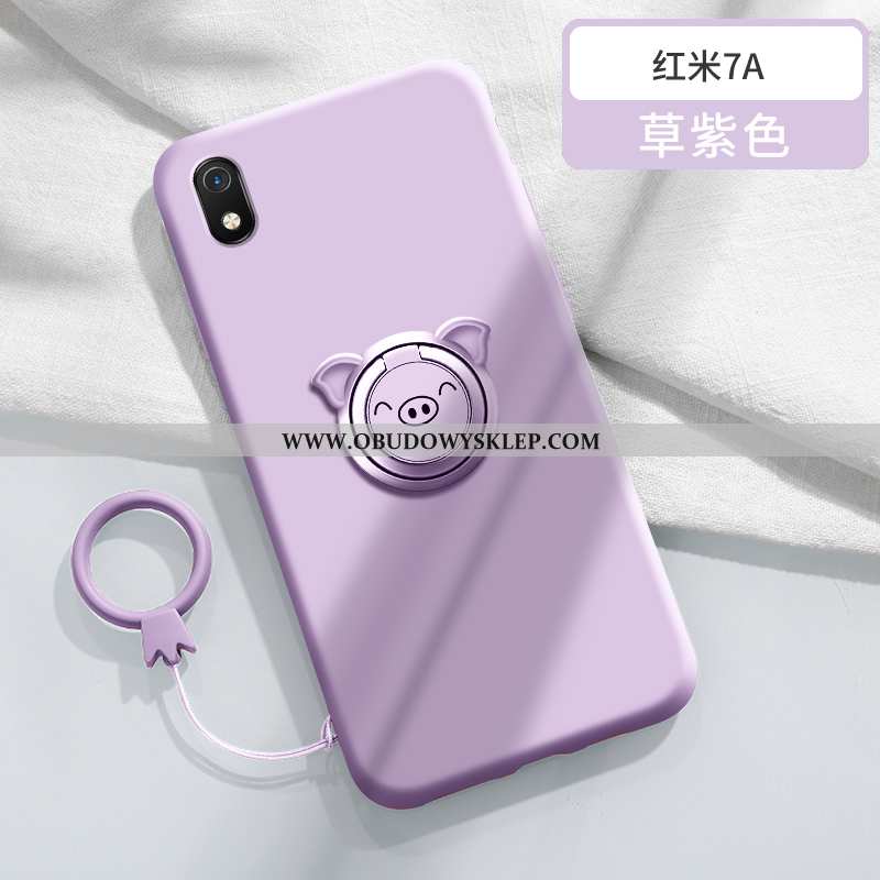 Pokrowce Xiaomi Redmi 7a Trendy Mały Ring, Obudowa Xiaomi Redmi 7a Super Cienkie Fioletowy