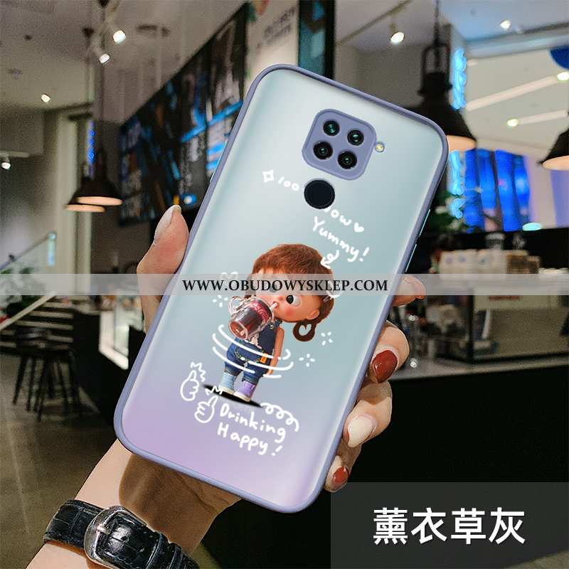 Pokrowce Xiaomi Redmi Note 9 Przezroczysty Anti-fall Zielony, Obudowa Xiaomi Redmi Note 9 Nubuku All