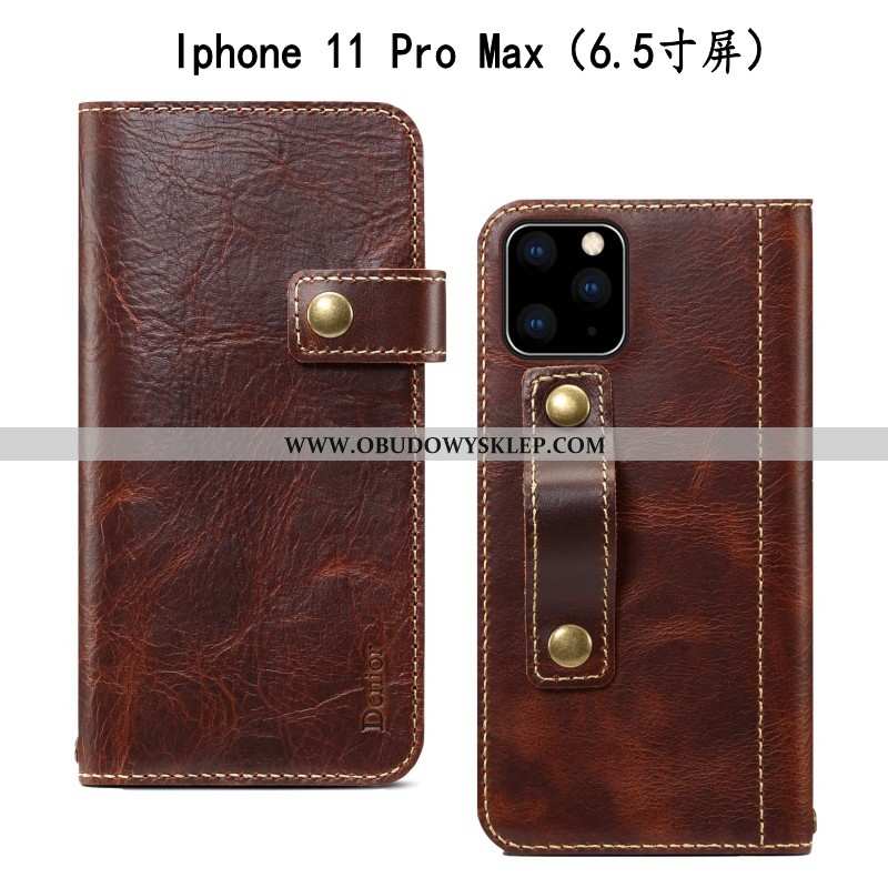 Pokrowce iPhone 11 Pro Max Miękki Skórzane Etui Etui, Obudowa iPhone 11 Pro Max Ochraniacz Anti-fall